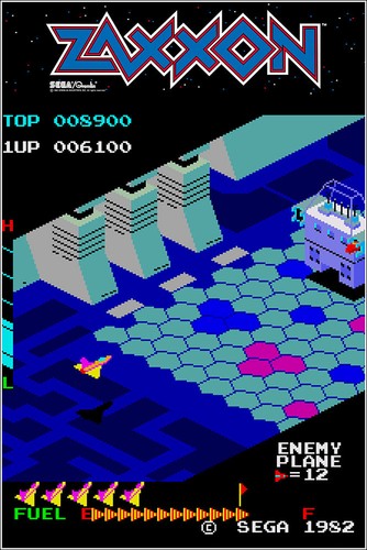 Zaxxon 1982 arcade - 1982, marquee