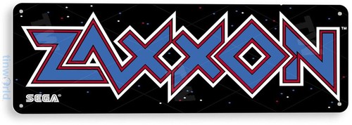 Tin sign zaxxon arcade s - tin, arcade,