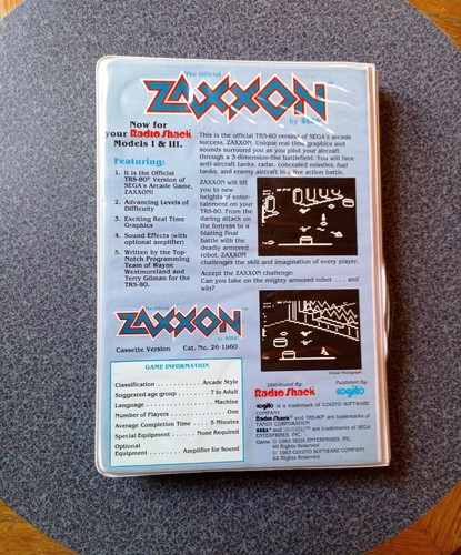 Zaxxon for trs - zaxxon, cassette
