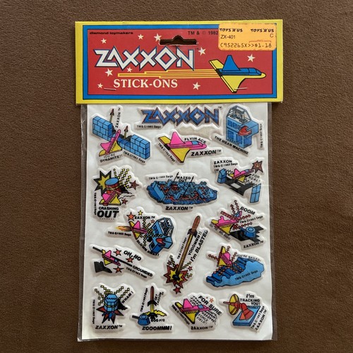 Vintage zaxxon stick ons puffy - zaxxon,